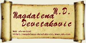 Magdalena Devetaković vizit kartica